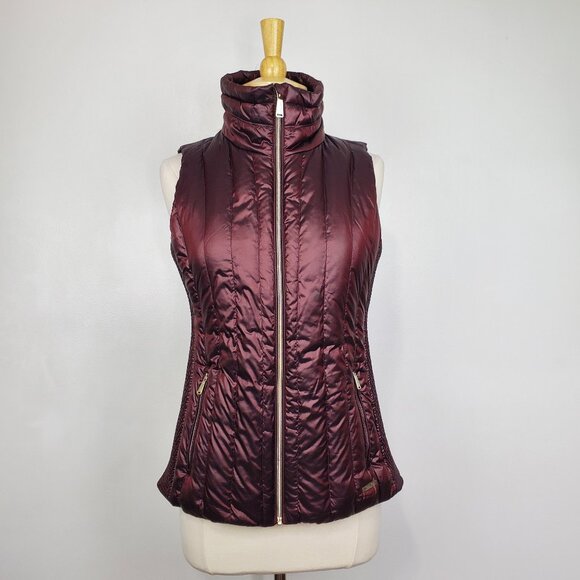 Calvin Klein Performance Down & Feather Filled Puffer Vest Zip Front Size M - Picture 1 of 15